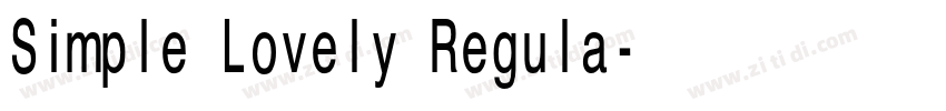Simple Lovely Regula字体转换 Simple Lovely Regula字体转换